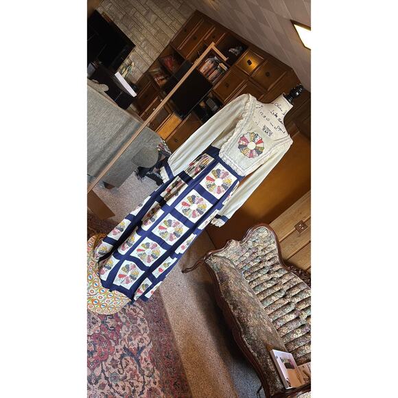 Toni Todd Dresses & Skirts - 1970s vintage patchwork quilt Toni Todd dress prairie